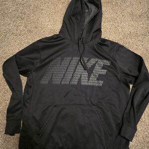 Nike Men's Black and Gray Hoodie